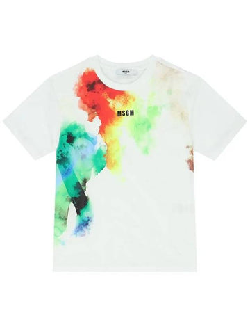 Kids Dyed Logo T Shirt S4MSJBTH221 001 - MSGM - BALAAN 1