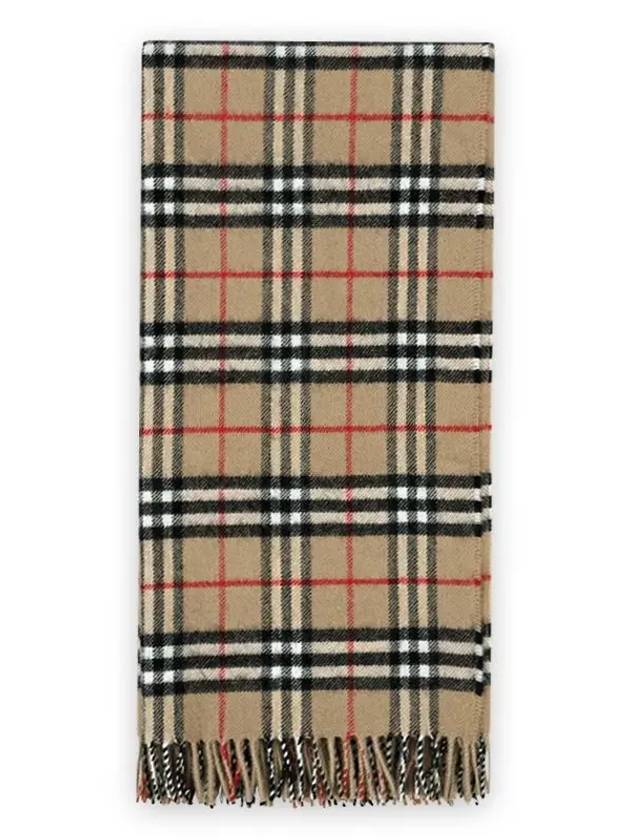 Kids Check Cashmere Muffler Beige - BURBERRY - BALAAN 2