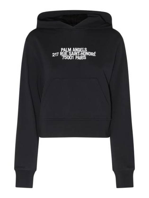 Cotton Hoodie Black - PALM ANGELS - BALAAN 2