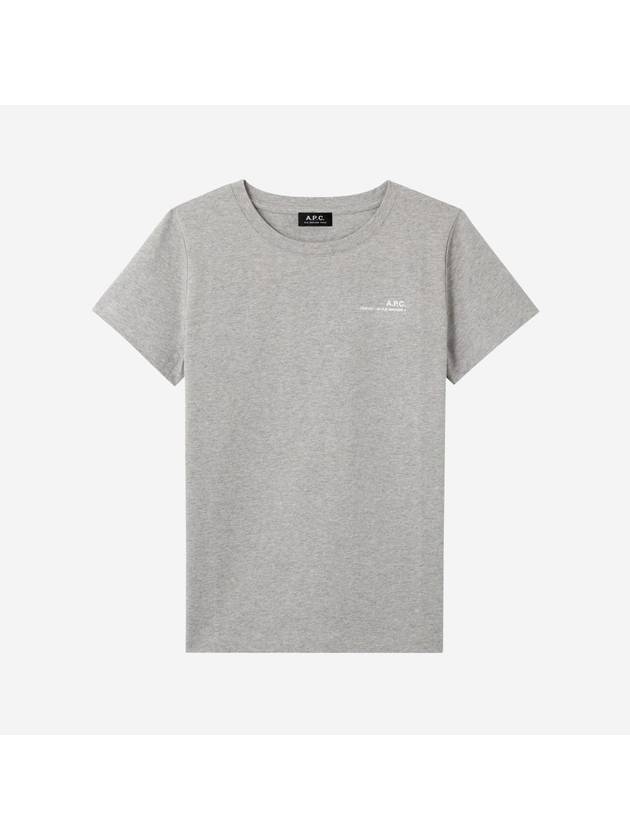 Women's Item Logo Short Sleeve T-Shirt Grey - A.P.C. - BALAAN 2