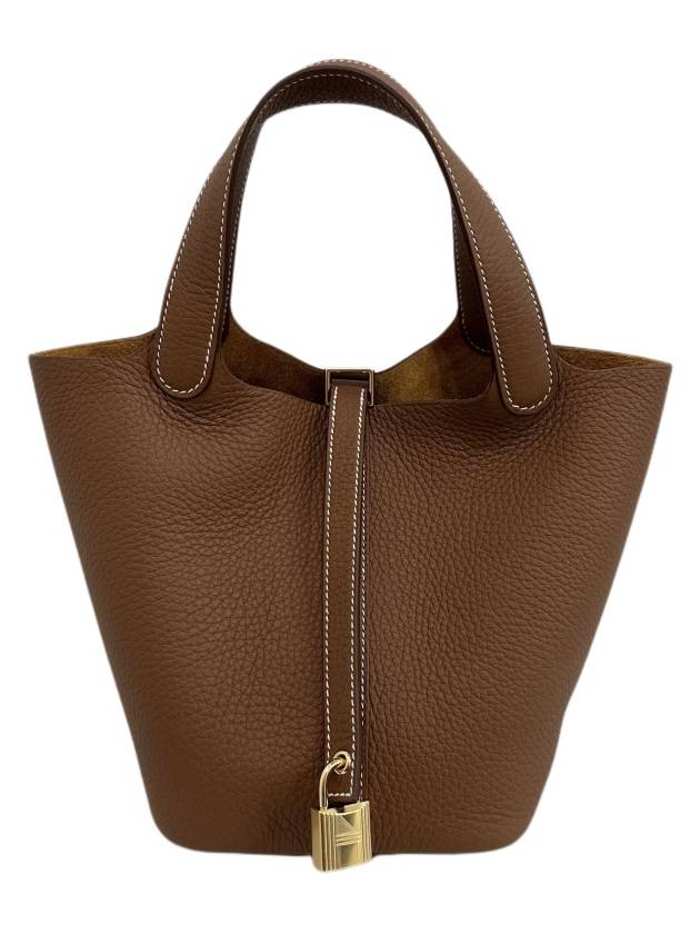 Picotin Lock 18 Tote Bag Brown - HERMES - BALAAN 2