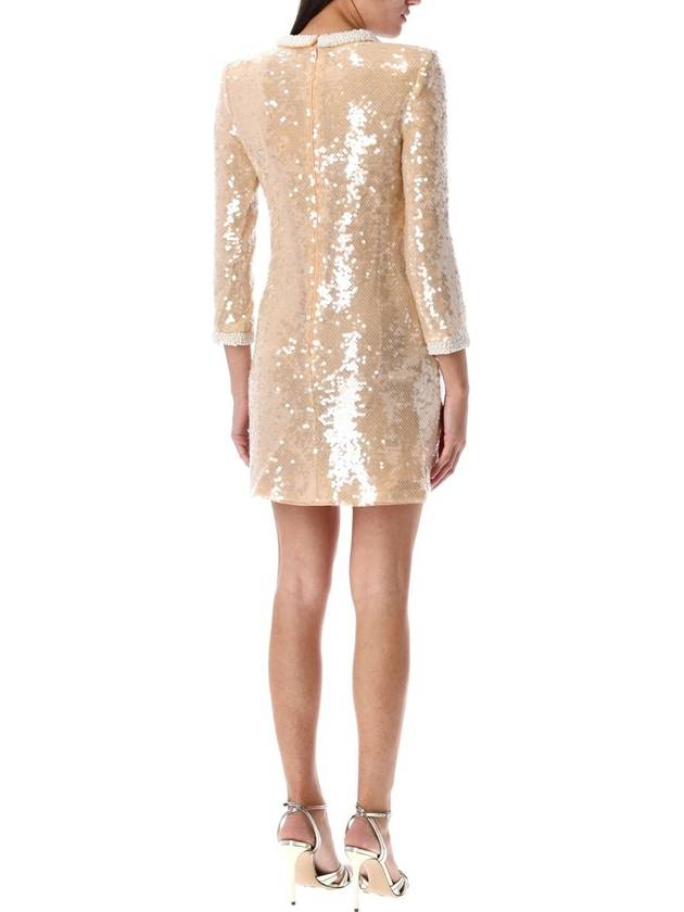 Self-Portrait Mini Sequin Dress Beige - SELF PORTRAIT - BALAAN 2