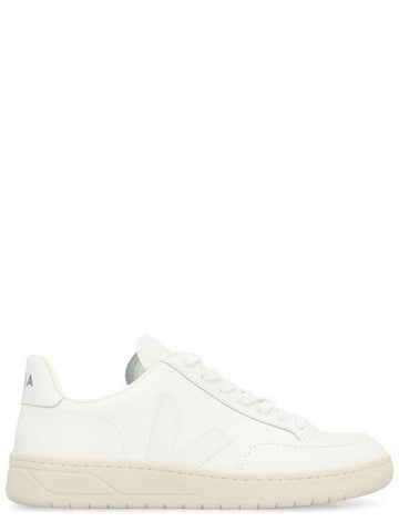 Veja V-12 Leather Low-Top Sneakers - VEJA - BALAAN 1