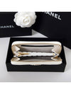 Pearl zipper card wallet white gold AP3811 - CHANEL - BALAAN 4