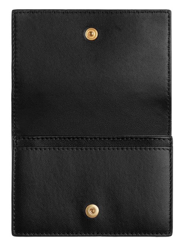 Intrecciato Flap Business Card Wallet Black - BOTTEGA VENETA - BALAAN 5