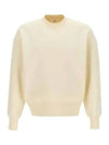 Alexandre Mattiussi Embroidered Logo Sweatshirt Ivory - AMI - BALAAN 2