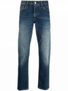 Slim Fit Denim Straight Jeans Dark Blue - LEVI'S - BALAAN 2