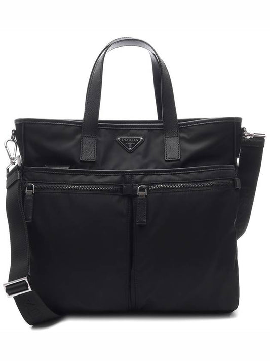 Re-Nylon Saffiano Tote Bag Black - PRADA - BALAAN 2