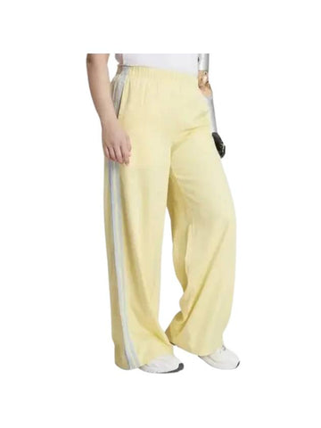 3 Stripes Wide Leg Track Pants Yellow - ADIDAS - BALAAN 1