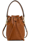 Mon Tresor Small Leather Bucket Bag Brown - FENDI - BALAAN 2