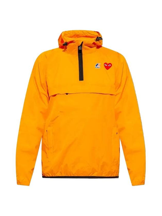 Play x Kway Le Bray 3 0 Hooded Jacket P1 J502 1 Orange - COMME DES GARCONS - BALAAN 1