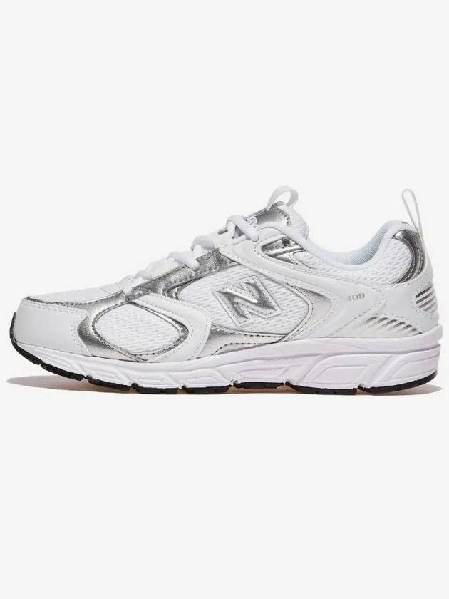 408 Low-Top Sneakers White Silver - NEW BALANCE - BALAAN 5