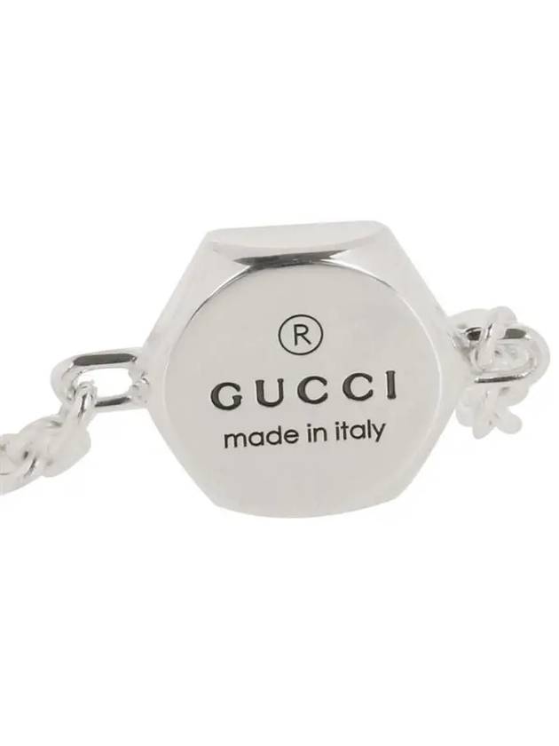 Trademark Hexagon Chain Bracelet Silver - GUCCI - BALAAN 4