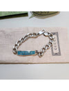 Enamel Logo Bracelet Silver - GUCCI - BALAAN 4