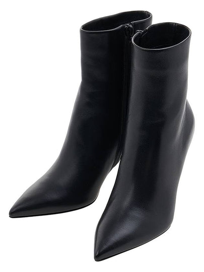 Opyum Ankle Middle Boots Heel Black - SAINT LAURENT - BALAAN 2