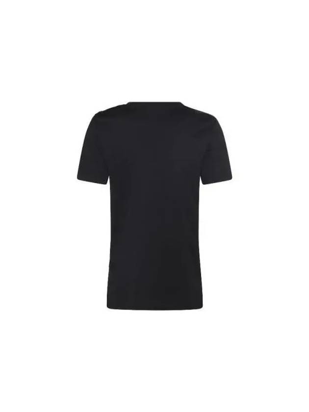 Logo Crew Neck Short Sleeve T-Shirt Black - BALMAIN - BALAAN 3