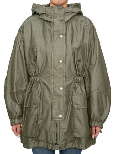 Olinda Hooded Jacket Khaki - MAX MARA - BALAAN 1