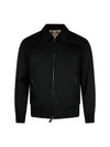 Men's Soho Heritage Harrington Bomber Jacket Black - BURBERRY - BALAAN 2