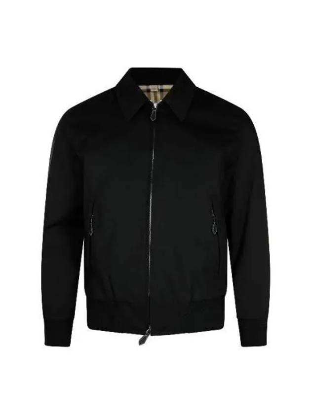 Men's Soho Heritage Harrington Bomber Jacket Black - BURBERRY - BALAAN 2