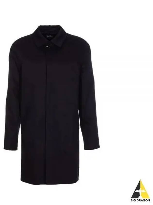 Ville Cotton Gavardin Single Coat Navy - A.P.C. - BALAAN 2