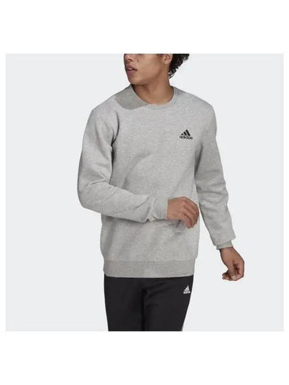 Essentials Fleece Feel Cozy Sweatshirt Medium Grey - ADIDAS - BALAAN 2