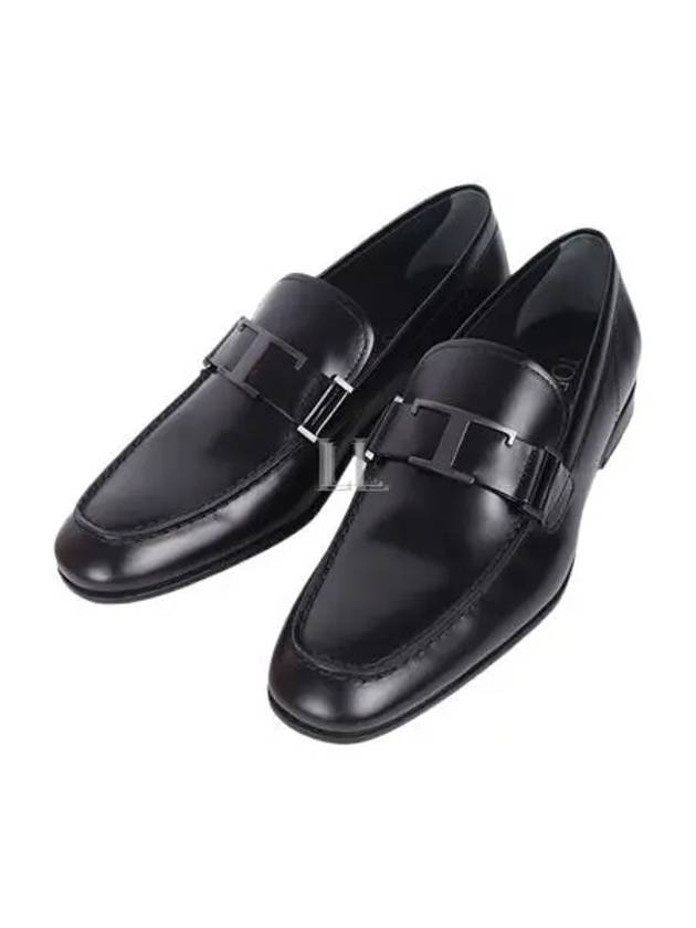 T Timeless Logo Loafers Black - TOD'S - BALAAN 2