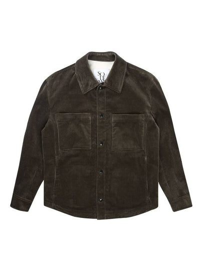 Men's Corduroy Jacket Khaki - SOLEW - BALAAN 2