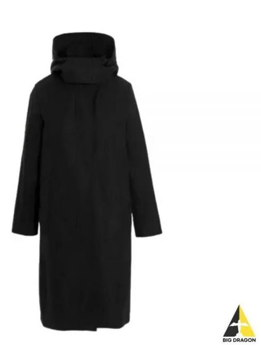 Bridgewater Hooded Car Trench Coat Black - BURBERRY - BALAAN.