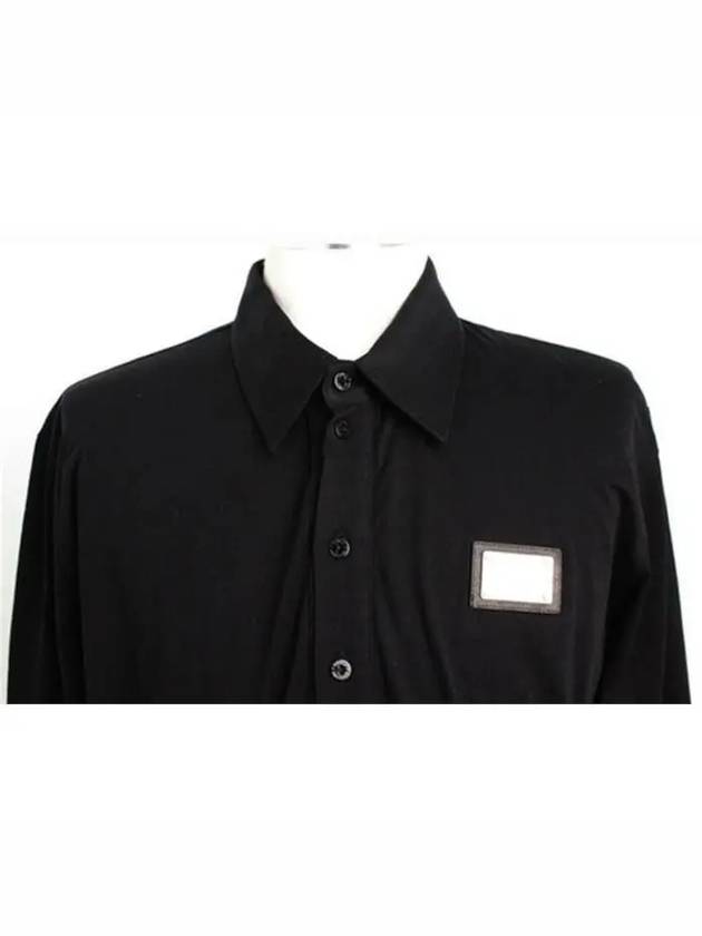 Logo Polo Shirt Black - DOLCE&GABBANA - BALAAN 5