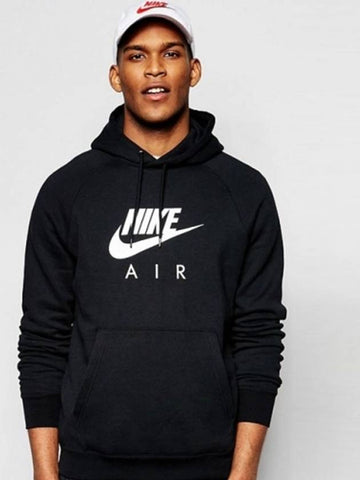 01810807010Heritage Aerogo fleece hooded tshirtblack - NIKE - BALAAN 1