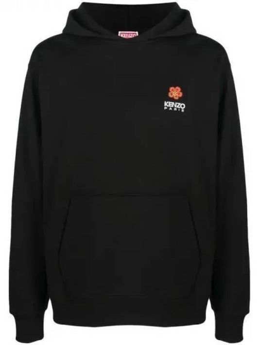 Boke Flower Crest Cotton Classic Hoodie Black - KENZO - BALAAN 2