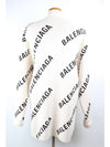 Multi logo cardigan white S - BALENCIAGA - BALAAN 3