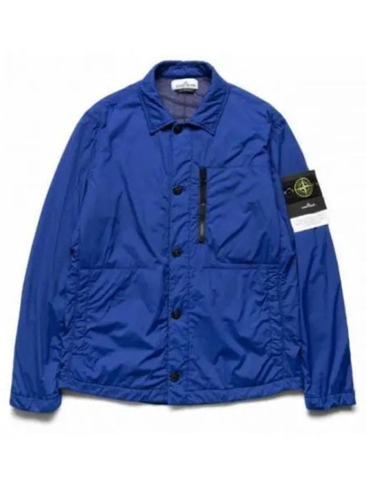 SKIN TOUCH NYLON-TCGARMENT DYED SHIRT JACKET - STONE ISLAND - BALAAN.