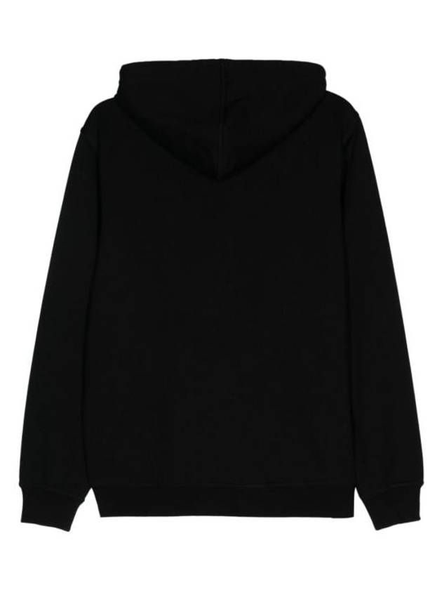 Cotton hooded zip up black - BRUNELLO CUCINELLI - BALAAN 3