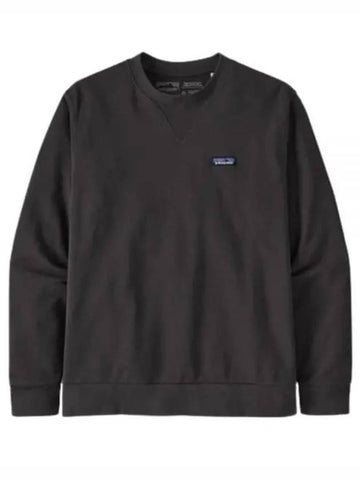 Regenerative Organic Certified Crewneck Cotton Long Sleeve T-Shirt Black - PATAGONIA - BALAAN 1