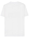 Print Cotton Short Sleeve T-Shirt White - CP COMPANY - BALAAN 3