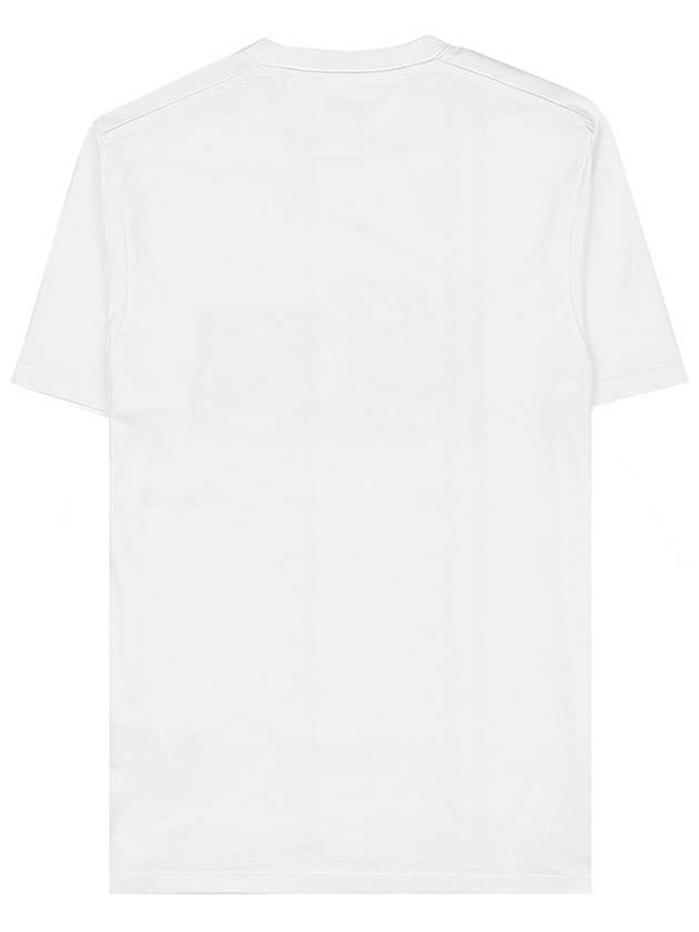 Print Cotton Short Sleeve T-Shirt White - CP COMPANY - BALAAN 3