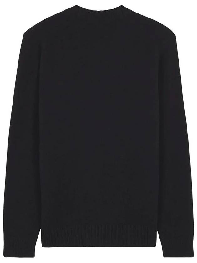 Bold Fox Head Patch Regular Lambswool Cardigan Black - MAISON KITSUNE - BALAAN 3