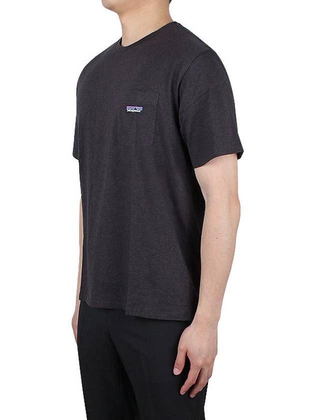 Men's Daily Pocket Regenerative Cotton Short Sleeve T-Shirt Black - PATAGONIA - BALAAN 4