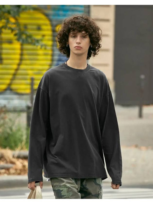 New Pigment Long Sleeve T-Shirt Dark Gray - FLUKE - BALAAN 2