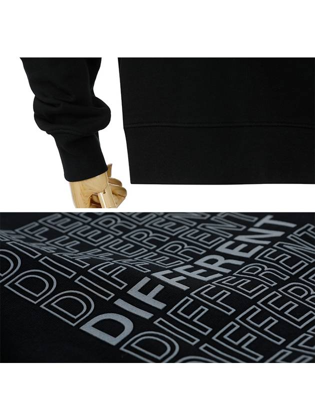 bag lettering printed hooded top black - MONCLER - BALAAN.