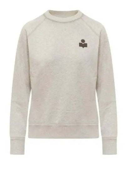 Mila Logo Cotton Sweatshirt Ecru Khaki - ISABEL MARANT - BALAAN 2