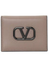 V logo signature men's card wallet P0T39VTQ 416 - VALENTINO - BALAAN 1