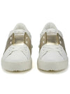 Metallic Open Low Top Sneakers White - VALENTINO - BALAAN 4