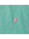 Embroidered Logo Cotton Short Sleeve T-Shirt Mint - POLO RALPH LAUREN - BALAAN 3