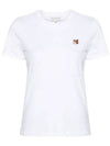 Fox Head Patch Regular Short Sleeve T-Shirt White - MAISON KITSUNE - BALAAN 2