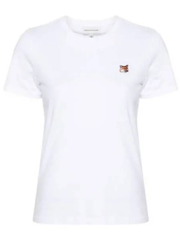 Fox Head Patch Regular Short Sleeve T-Shirt White - MAISON KITSUNE - BALAAN 2