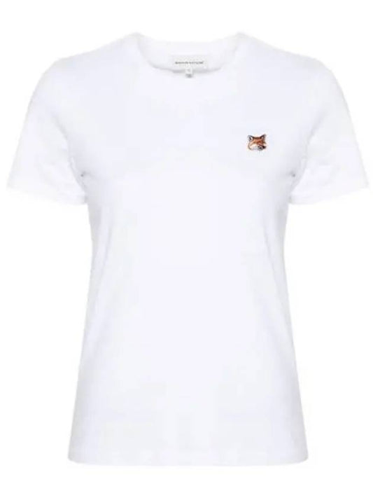 Fox Head Patch Regular Short Sleeve T-Shirt White - MAISON KITSUNE - BALAAN 2