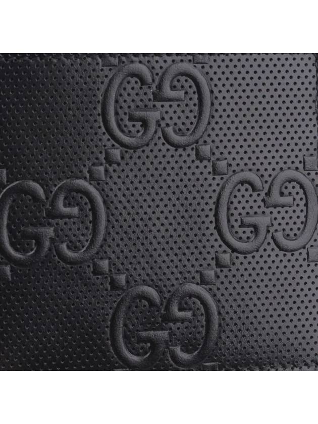 Men's GG Emboss Half Wallet Black - GUCCI - BALAAN 3