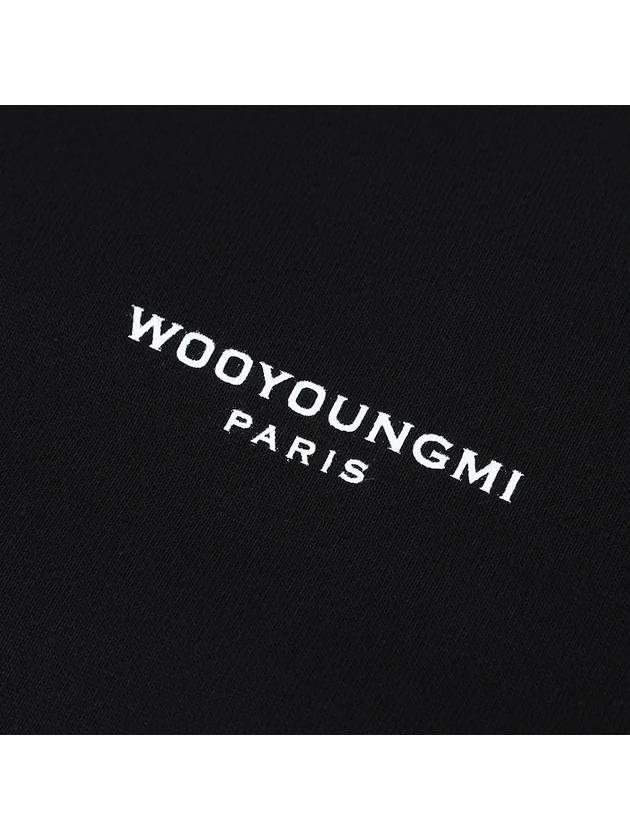 Square Label Sweatshirt Black W233TS21715B - WOOYOUNGMI - BALAAN 6